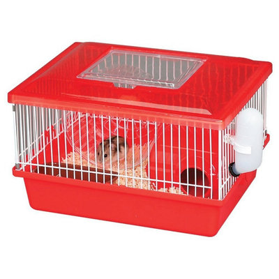 Iris Small Animal Habitat Cage - Red