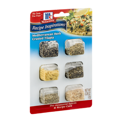 McCormick® Recipe Inspirations Mediterranean Herb Crusted Tilapia