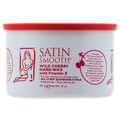 Satin Smooth Wild Cherry Hard Wax with Vitamin E