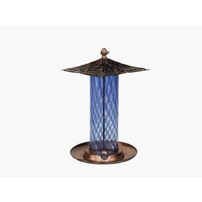 Hiatt Manufacturing 60103 Green Esteem Leaf and Acorn Glass Seed Feeder (Discontinued by Manufacturer)