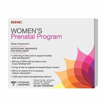 GNC Women's Prenatal Formula Collection (Prenatal Program - 30 Day Supply)