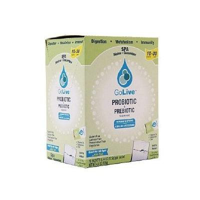 GoLive Probiotic & Prebiotic Drink Mix, Spa Melon Cucumber 10 ea