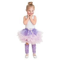 Little Adventures Fluffy Tutu Lilac-Pink w- Bow Leg Warmers