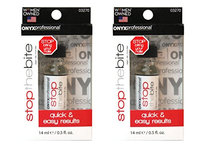 2 Pack Stop The Bite Nail Biting & Thumb Sucking Deterrent Nail Polish by Onyx Professional