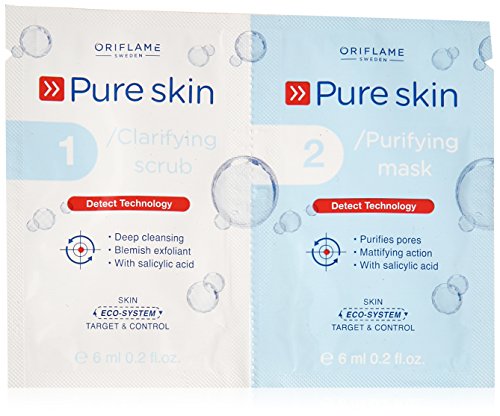 Oriflame Pure Skin 1 Clarifying Scrub 2 Purifying Mask