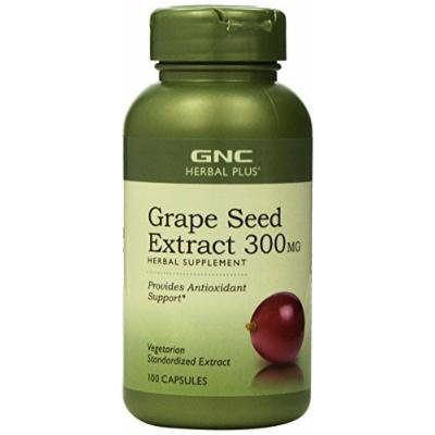 GNC Herbal Plus Standardized® Grape Seed Extract 300mg 100 Capsules (2 PACKS)
