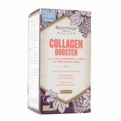 ReserveAge Organics Collagen Booster with Hyaluronic Acid & Resveratrol, Capsules 120 ea