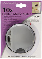 Floxite Fl-10lmm3 10x Led Lighted Mirror Mate With Suction Cups