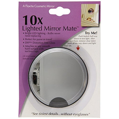 Floxite Fl-10lmm3 10x Led Lighted Mirror Mate With Suction Cups