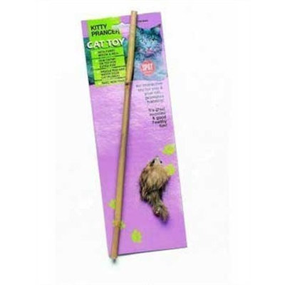 Ethical Shaggy Plush Mouse Teaser Wand Cat Toy
