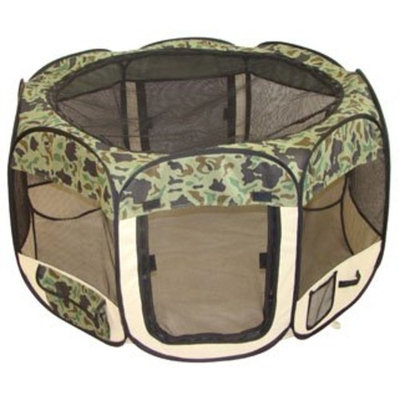 Bestpet Camouflage Pet Dog Cat Tent Puppy Playpen Exercise Pen M