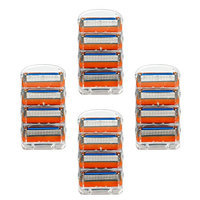 Zlice Manual Men's Replacement Razor Blade Refills Compatible with Gillette Fusion (16 Count)