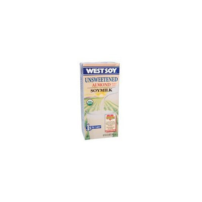 Westsoy Organic Almond Unsweetened Westsoy ( 12x32 OZ) ( Value Bulk Multi-pack)