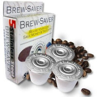 Brew Saver Re-use K-Cups Brew-Savers Stainless Steel Lid 5 Pack, for Use with Keurig Machine