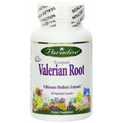 Paradise Herbs Vegetarian Capsules, Valerian Root, 60 Count