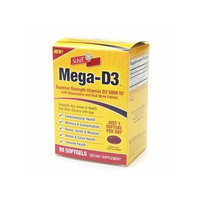 Schiff Mega-D3 5000 IU, Softgels 90 ea