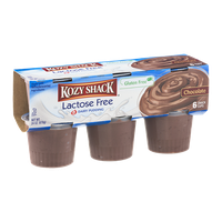 Kozy Shack Lactose Free Dairy Pudding Chocolate Snack Cups - 6 CT