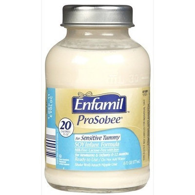 Enfamil Prosobee Lipil 20 Calorie Ready To Use, 8 - 6 fl. oz units Glass Bottle (Pack of 3)