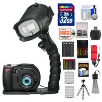 SeaLife DC1400 Pro 14MP HD Underwater Digital Camera with Flash & Flex Arm Bracket + 32GB Card + Battery + Tripod + Accessory Kit
