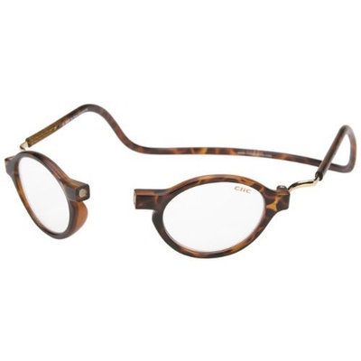 CliC Classic Tortoise Adjustable Front Connect Ready Reader, 1.75