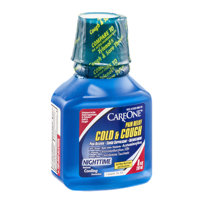 CareOne Pain Relief Cold & Cough Nighttime Instant Cooling Sensation