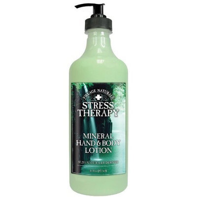 Village Naturals Stress Therapy Hand and Body Lotion 16 oz.