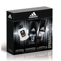 Adidas Personal Care Dynamic Pulse 3 Piece Gift Set (8.4 Ounce Body Wash Plus 1.7 Ounce Eau De Toilette Plus 4 Ounce Body Spray)