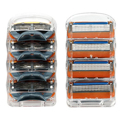 Manual Men's Replacement Razor Blade Refills Compatible for Gillette (8 Count)