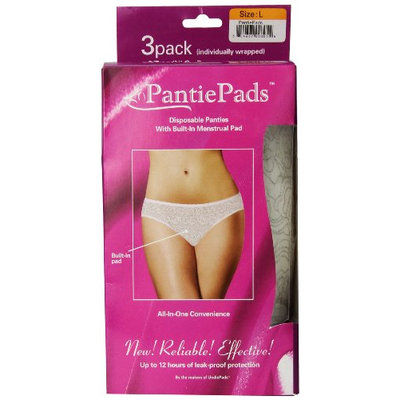 Pantiepads Disposable Panties with Built-In Menstrual Pad