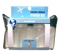 Bath Accessories 7 Piece Spa Products Travel Set