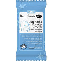 Bamboo Towelette Works Dual Action Make-Up Remover Moist Cleansing Towelette