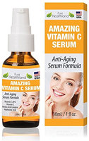 Best Vitamin C Serum For Face and Neck. Anti Wrinkle Serum Anti Aging Serum Facial Skin Care. Helps Fade Dark Spots and Smooth Wrinkles For Youthful Glow. Organic Vitamin C + E + Hyaluronic Acid Serum