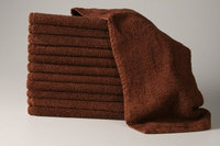 6 Dozen 100% Cotton Salon Towels Gym Towels Hand Towel 72-Pack Brown- (16