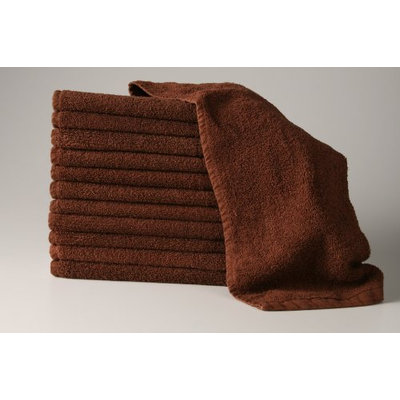 6 Dozen 100% Cotton Salon Towels Gym Towels Hand Towel 72-Pack Brown- (16