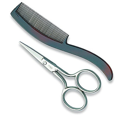Denco Sow Good Mustache Scissor and Comb