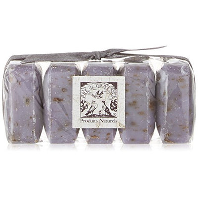 Pre De Provence Shea Butter Enriched Guest Soap Gift Set in Cello Wrap - Includes Five 25 Gram Soaps - Lavender