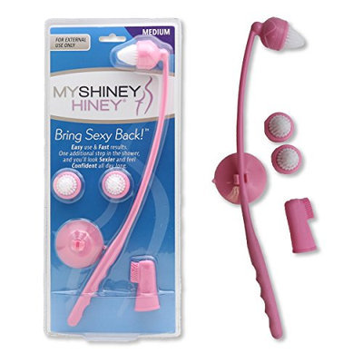My Shiney Hiney Softer Medium Bristle Personal Cleansing Kit - Coral