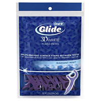 Oral-B Glide 3d White Floss Picks Radiant Mint