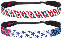 Hipsy Women's Adjustable No Slip American Pride Stars and Stripes Multi Pack