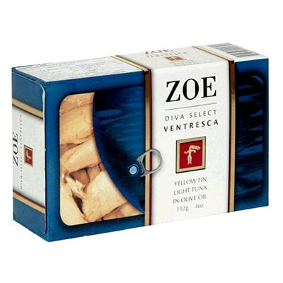Zoe Diva Select Ventresca Tuna, 4-Ounce Tin (Pack of 5)