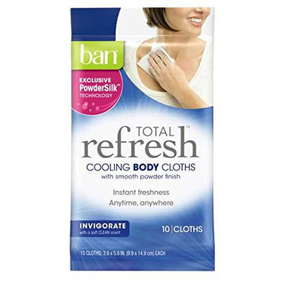 Ban Total Refresh Cooling Body Cloths Invigorate 10 Cloths
