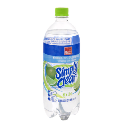 Harris Teeter Simply Clear Sparkling Water Key Lime