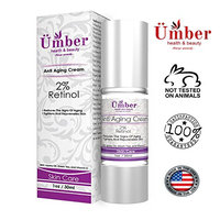 Anti-Aging Cream by Ümber. 1oz./30ml with 2% Retinol Jojoba Oil Green Tea & Vitamin C: Anti-Aging