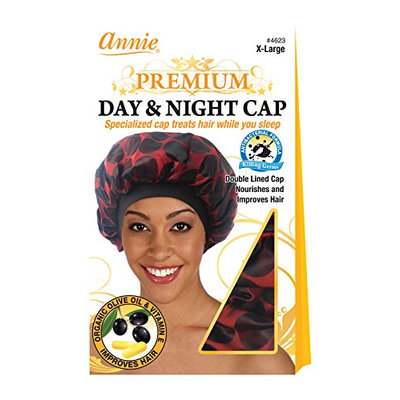 Annie Premium Day and Night Cap/Red and Black