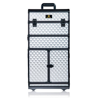 SHANY REBEL Series Pro Makeup Artists Rolling Train Case - Trolley Case - Metallic Bond