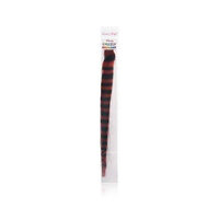 Lord & Cliff 100% Remy Human Hair Grizzly Highlight Clip-In Extension 14 Inch Red/Brown