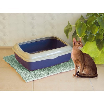 Marchioro Goa Basic Open Top Cat Litter Pan with Rim