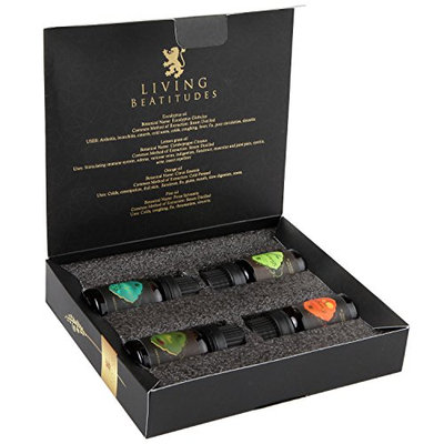 Living Beatitudes Aromatherapy Essential Oils 100% Organic Pure Therapeutic Grade