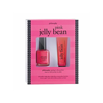 philosophy pink jelly bean duo: lip shine and i feel pretty in pink nail polish