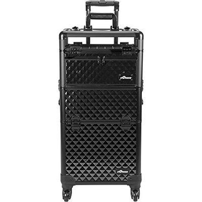 Sunrise I31061 Professional Rolling 2-In-1 Nail Artist Makeup Case